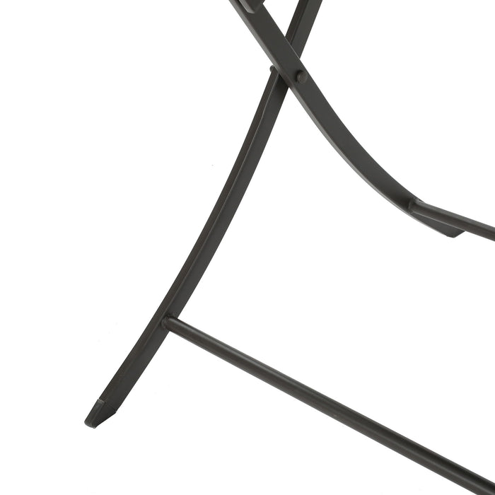 Saffron - Outdoor Rectangle Folding Dining Table - Brown Multi