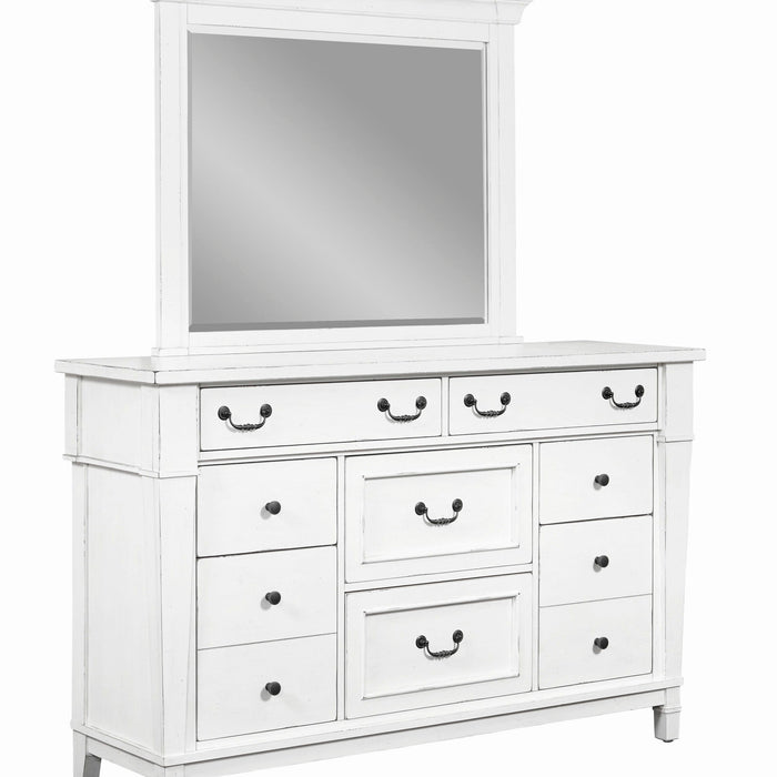Stoney Creek - Mirror - Weathered White