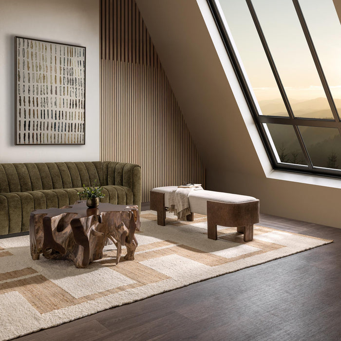 Janya - Accent Bench - Oat Cream