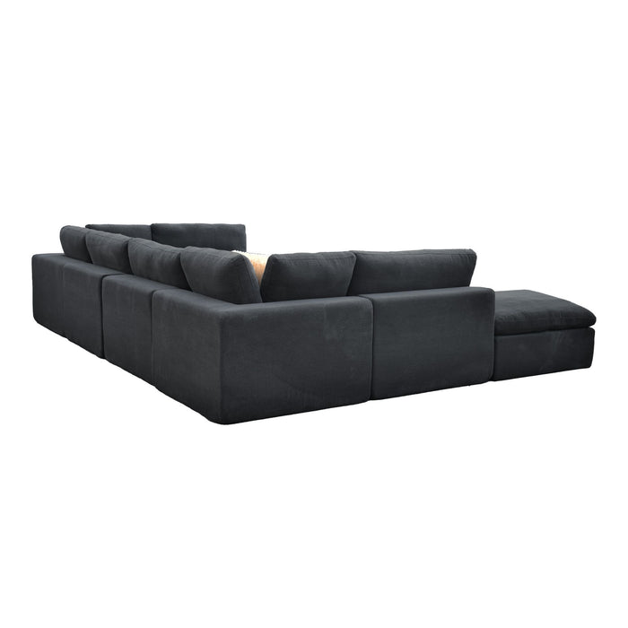 Custom Configuration Modular Sectional With Toss Pillows