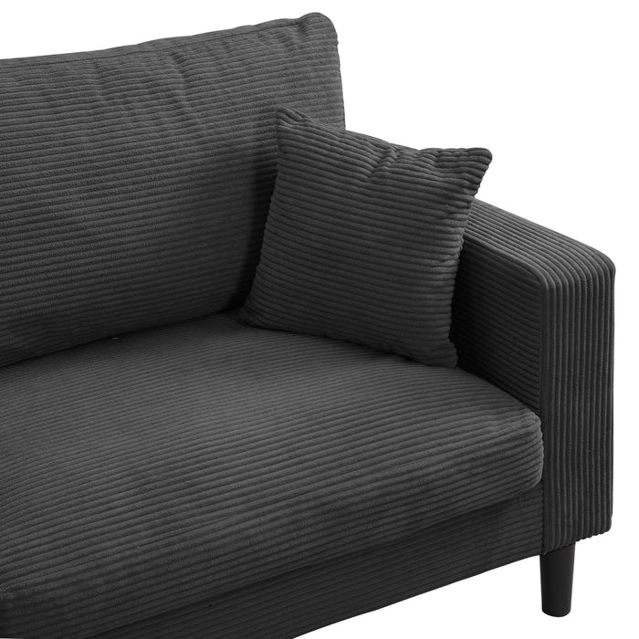 Modern Upholstered Resilience Three Seater Sofa