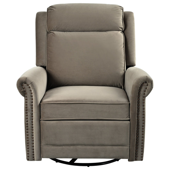 360 Degrees Swivel Recliner Manual Rocking Recliner Home With Adjustable Backrest