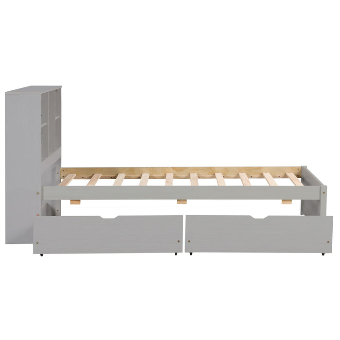 Bed Frame With Built In USB Port And 2 Drawers