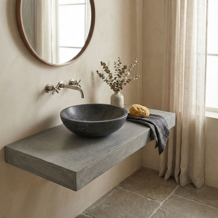 Bathroom Vessel Sink, Circular Design