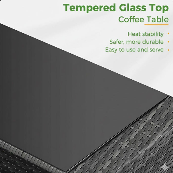 Modern Patio Set With Table And Cushions