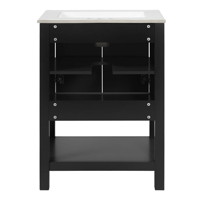 Modern Bathroom Vanity With Elegant Twill Design