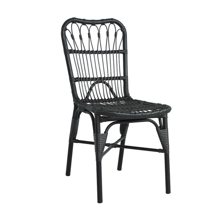 Outdoor Wicker Patio Dining Chairs Set With Durable Frame And Rattan Weave