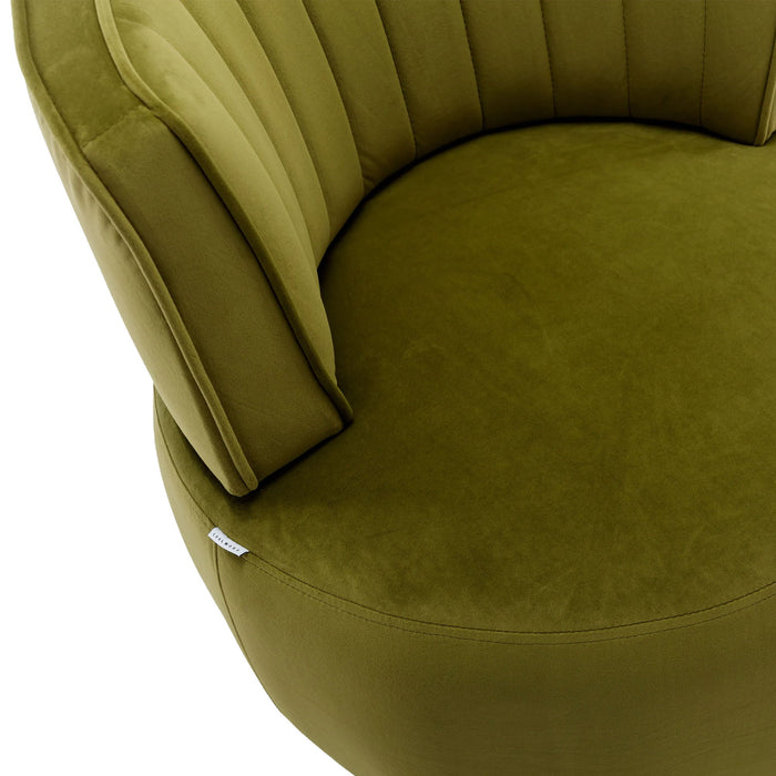 360 Degree Swivel Cuddle Barrel Accent Sofa Chair