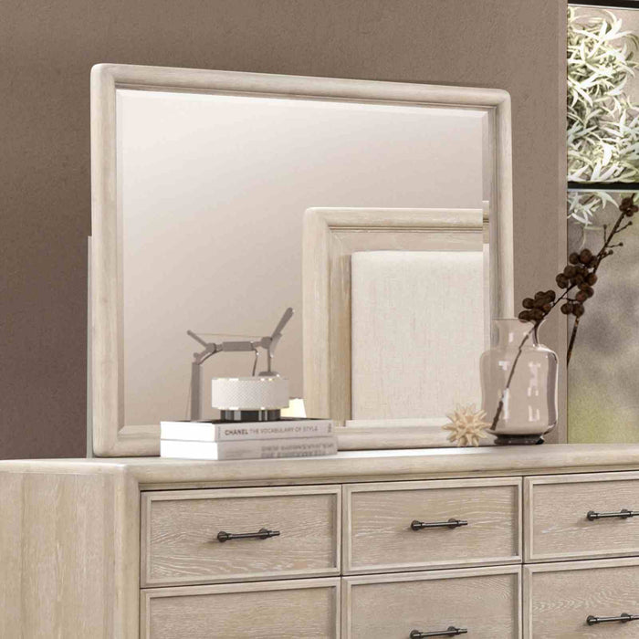 8 Drawers Dresser With Mirror, Bedroom Furniture - Oak