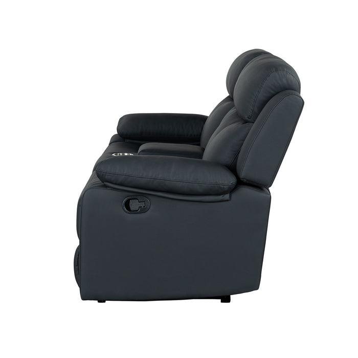 Blanche - Console Reclining Loveseat With LED Lights And Speakers