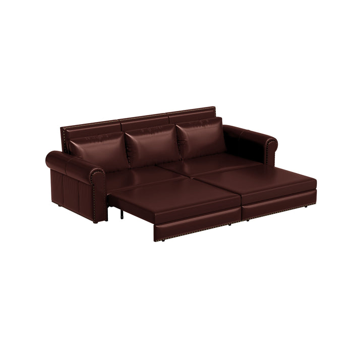Chesterfield Sofa & Pull Out Bed