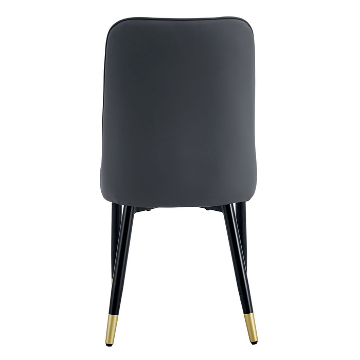 Modern Dining Chair With Metal Leg