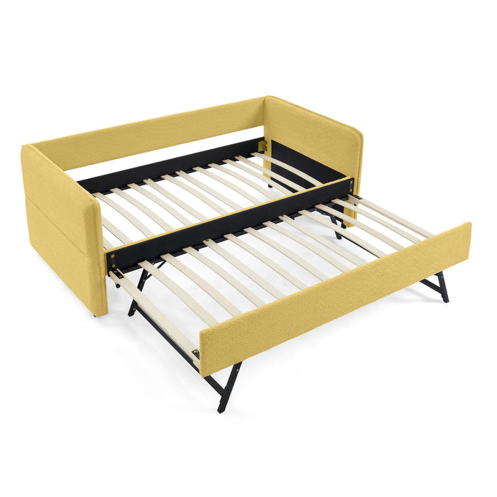 Upholstered Daybed With Pop Up Trundle