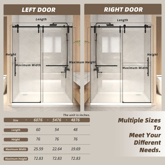 Frameless Sliding Bathtub Door With Frame