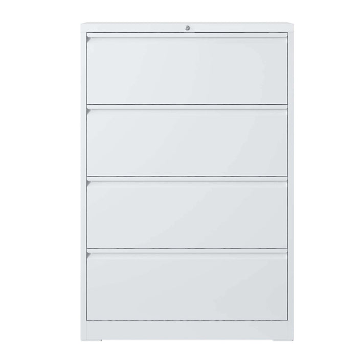 Lateral File Cabinet, Locking Heavy Duty, Anti-Tip Safety Interlock, Vertical Storage For Letter/Legal/A4 Files