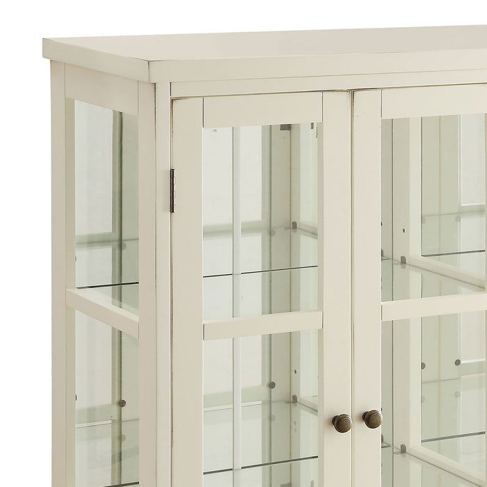 Danica - 4 Accent Storage Display Cabinet - Off White