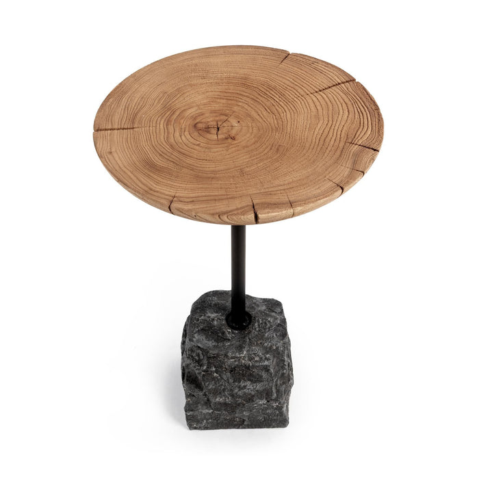 Linden - End Table - Natural / Black