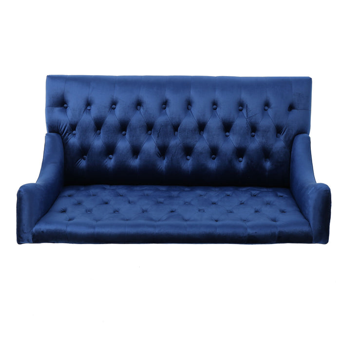 Nurturing - Upholstered Loveseat With Wing Back And Diamond Tufting