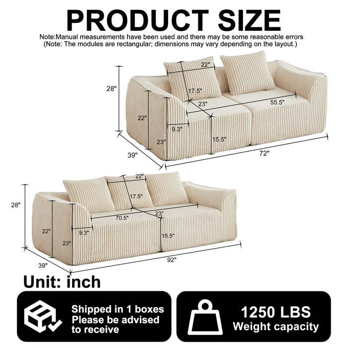 Minimalist Set With Curved Lines & Gently Sloped Backrest