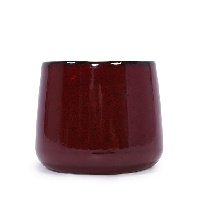 4 Pieces Planter Pot, Indoor Outdoor Flowerpot For Patio, Garden, Or Windowsills - Bean Paste Red