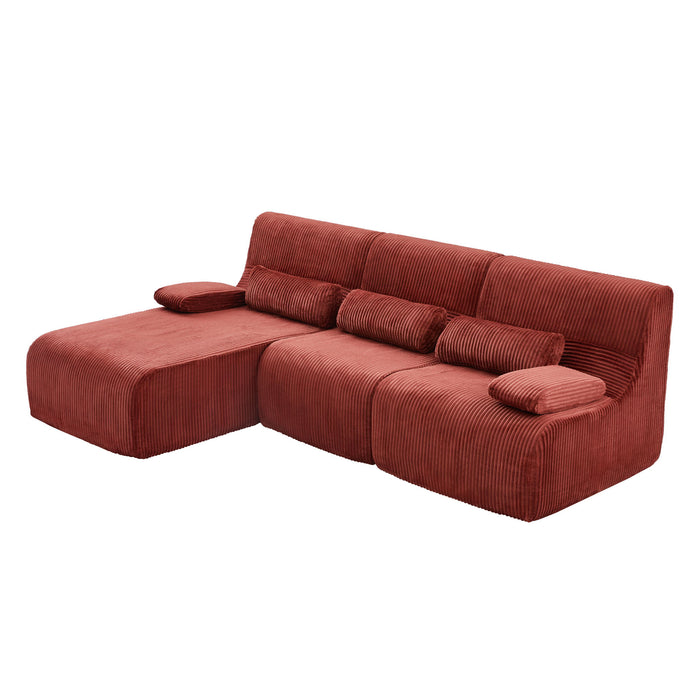 Oversized Sectional Sofa, Living Room Seating With Modular Design