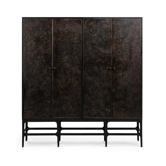 Amilio - Tall Cabinet - Rust Noir