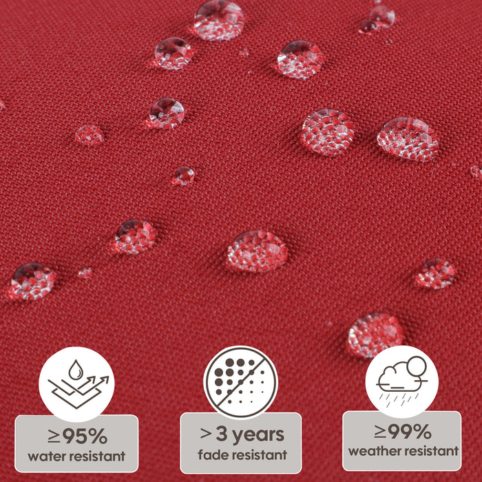 2 Piece High Back Patio Chair Cushion Set