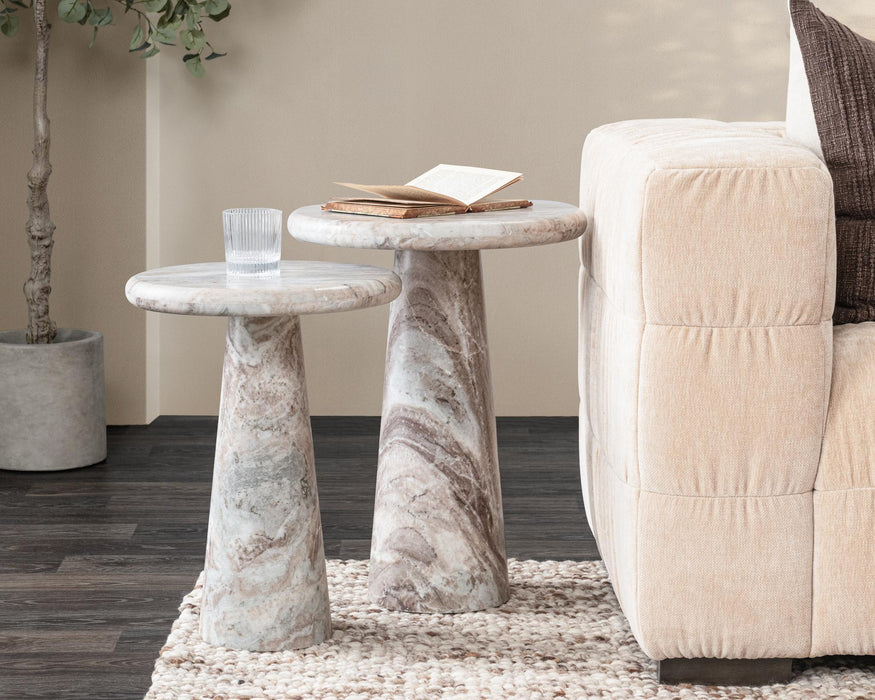 Huxley - Marble Round Accent Table