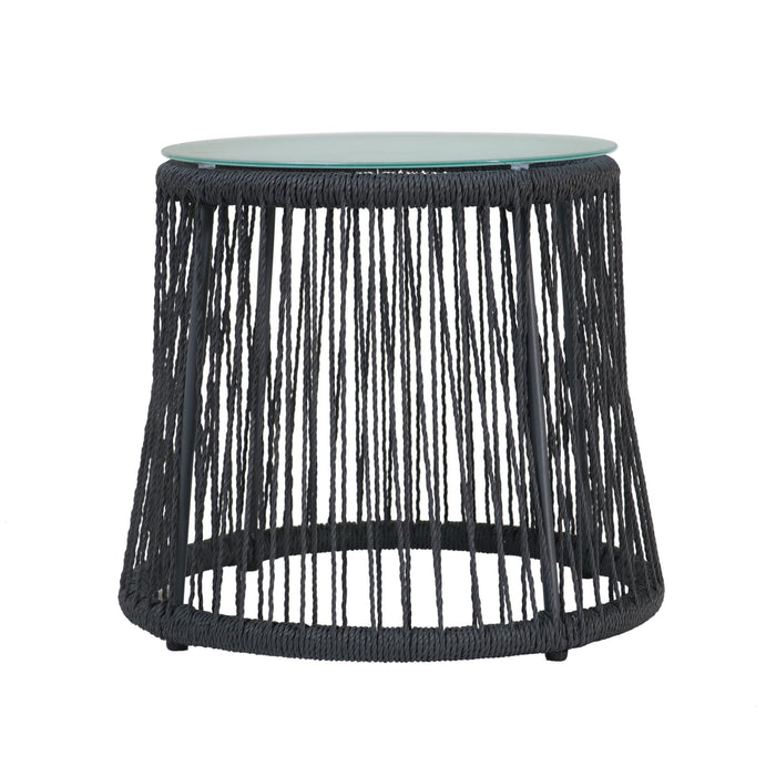 Boho Southport - Side Table With Glass Top