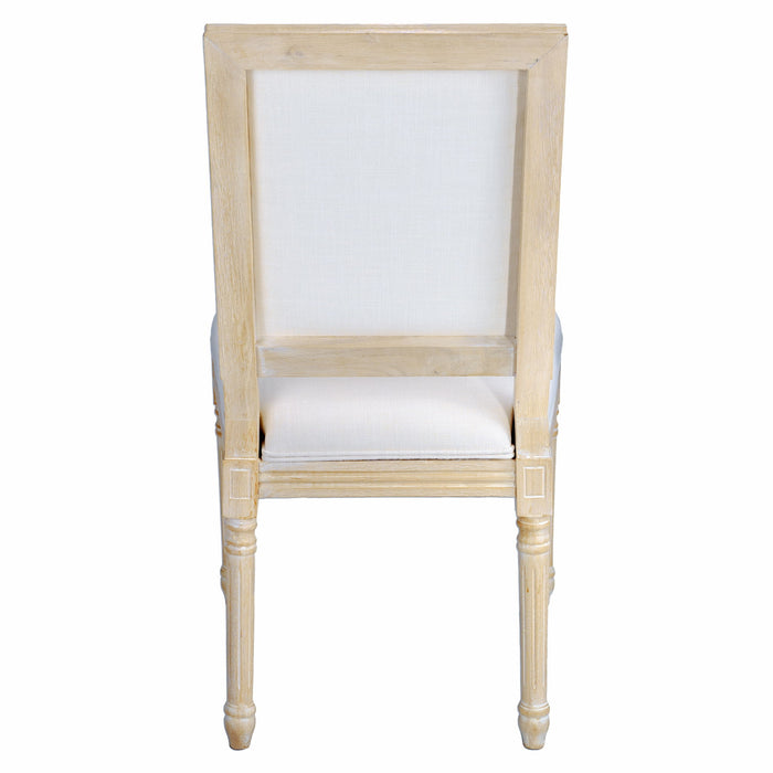 Dining Chairs With Upholstered Square Back (Set of 2)
