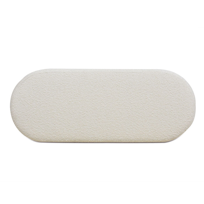 Fuji - Upholstered Oval Storage Bench