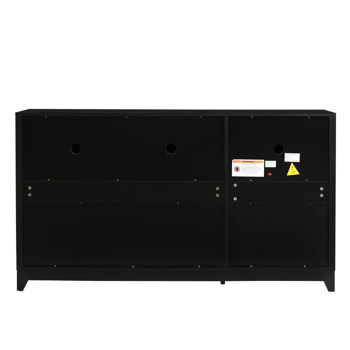 TV Stand, Media Console Cabinet With 2 Spacious Storage Space