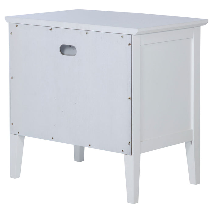 Talia - 1 Drawer Nightstand - White