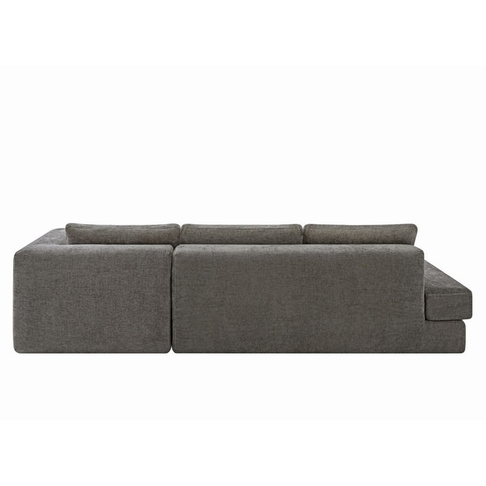 L-Shaped Modular Sofa With Double Layer Cushion