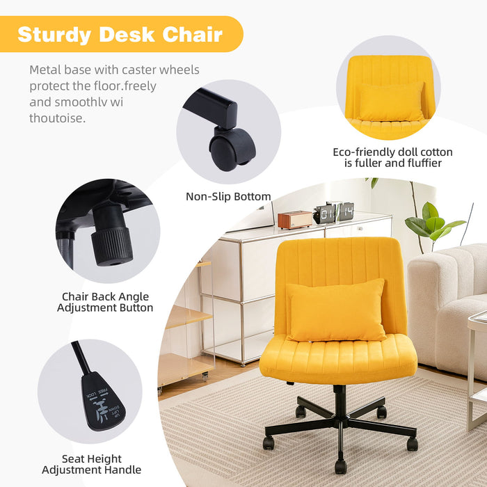 Criss Cross Office Chair With Adjustable Height, Ergonomic Design
