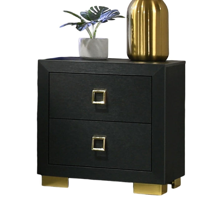 Nightstand, Bedside Table - Black