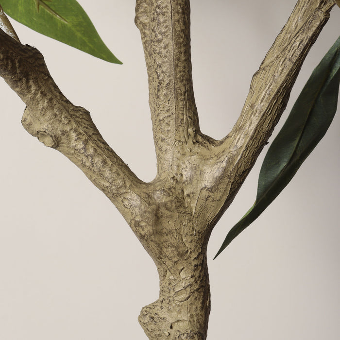 5Ft Realistic Artificial Eucalyptus Tree In Pot With Lush Leaves For Home Office Decor - Green Leaves