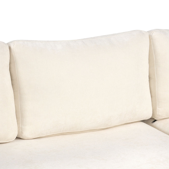 Sectional Sofa Upholstered Sofa Couch With Reversible Armrests For Living Room