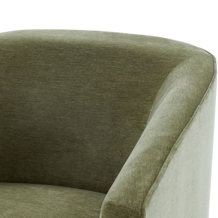 Elm - Skirted Swivel Chair