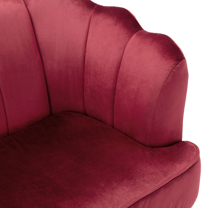 Modern Glam 3 Seater Sofa With Velvet Texture