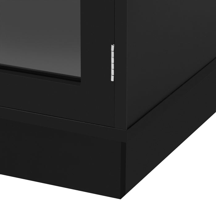 Modern Minimalist TV Stand, Entertainment Center Media Console Cabinet With Adjustable Shelves For Living Room
