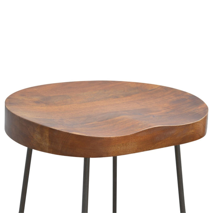 Chunky Bar Stool - Chestnut