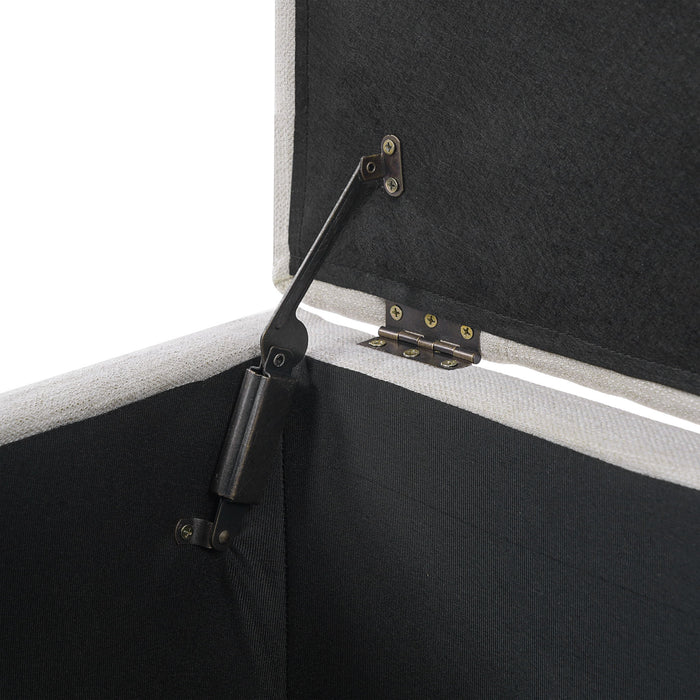 Upholstered Storage Ottoman Bench