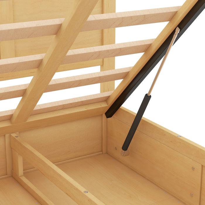 Platform Bed With Underneath Storage And 2 Drawers