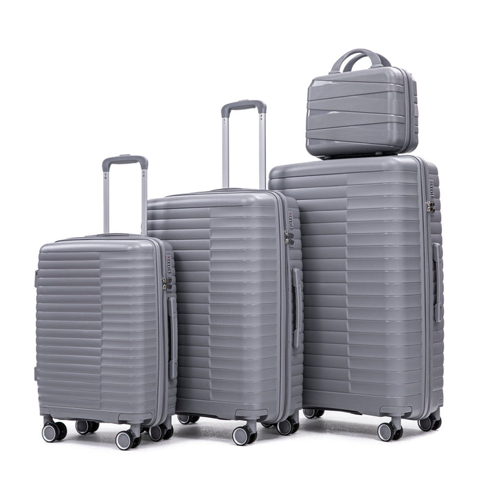 4 Piece Luggage Set, Combination Lock