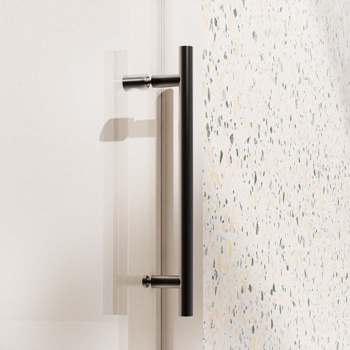Frameless Single Sliding Soft Close Shower Doors, 5/16" Sgcc Tempered Glass
