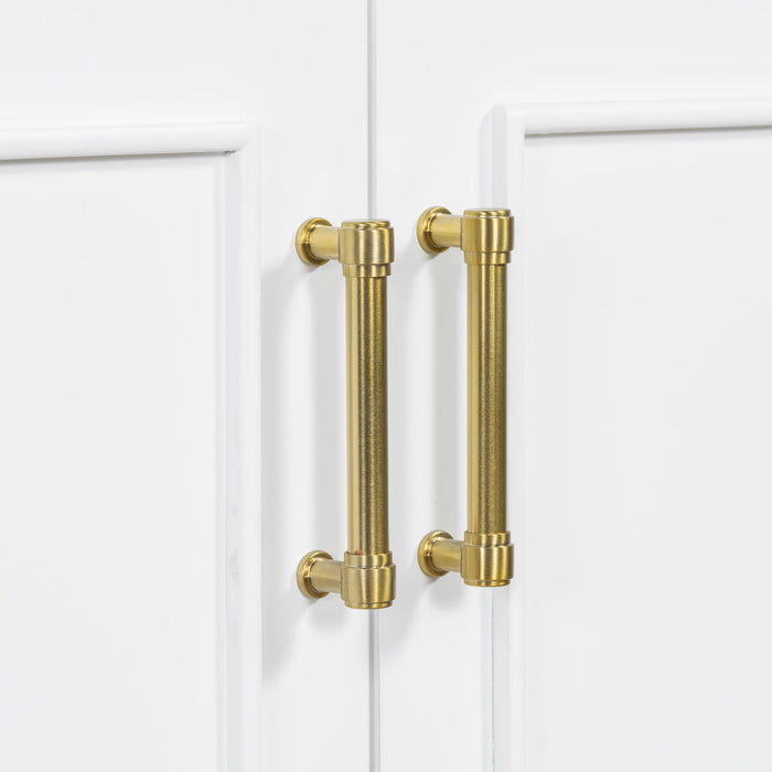 Bathroom Vanity With Sink, 1 Divided Drawer And 2 Soft Close Doors With Double Shelf