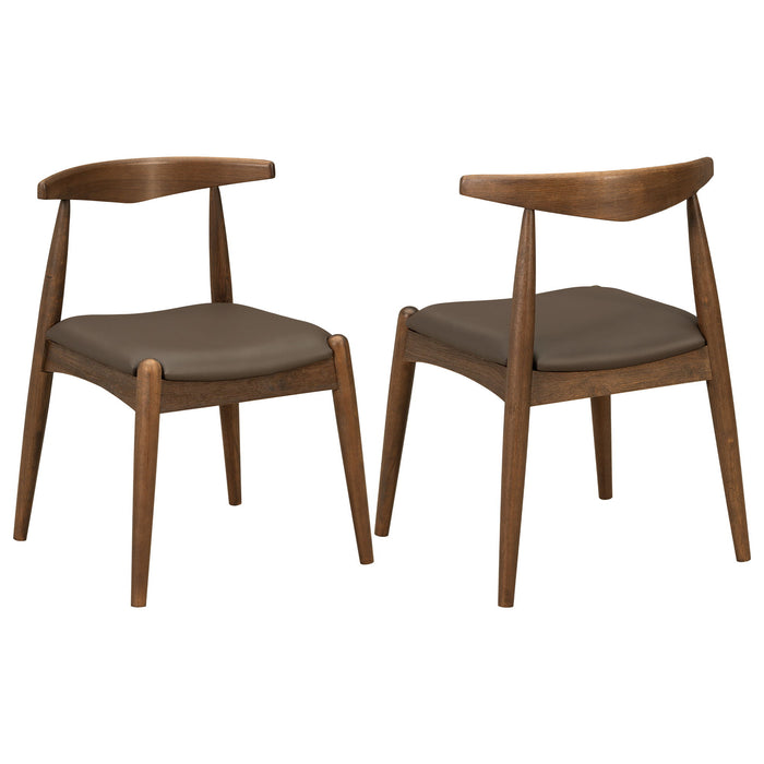 Dining Chairs With Ergonomic Backrest (Set of 2)