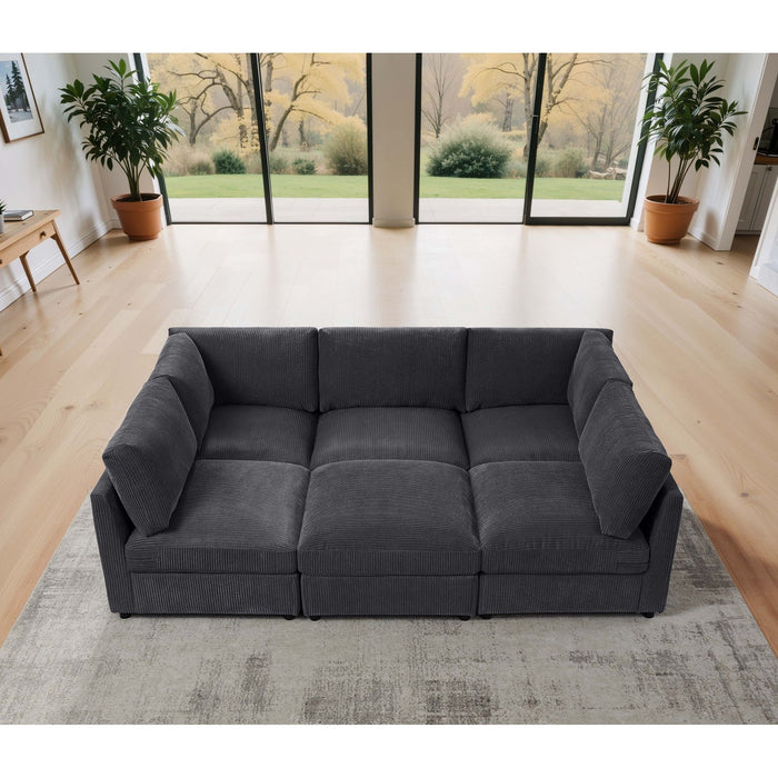 Modern Reversible Modular Sectional