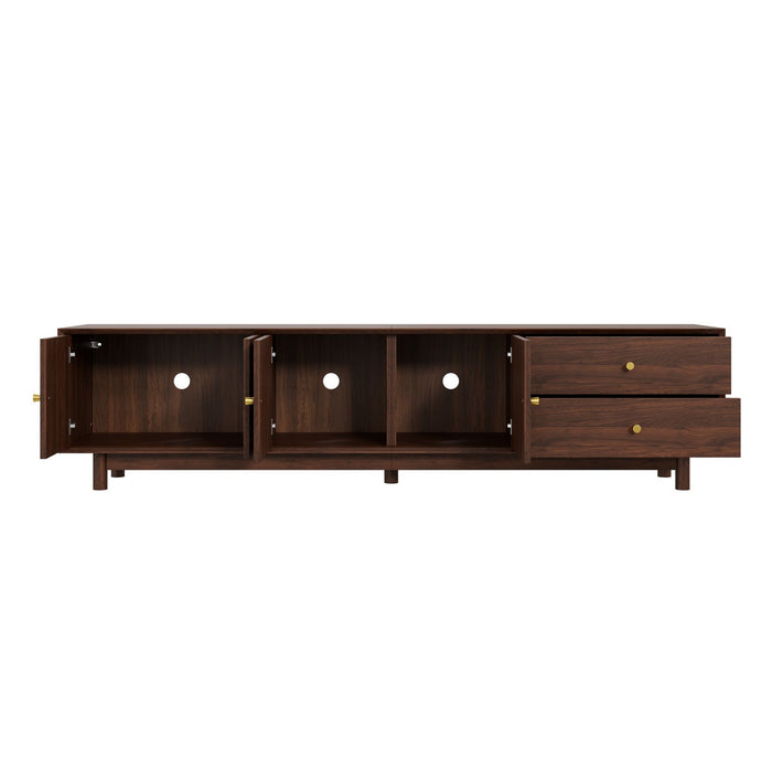 TV Stand With For 85" TVs - Walnut